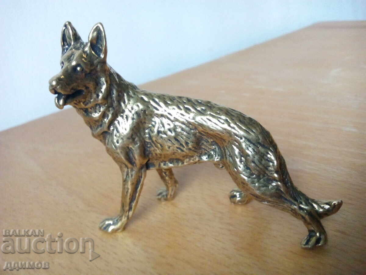 Statuetă de bronz lup Statuetă de bronz lup