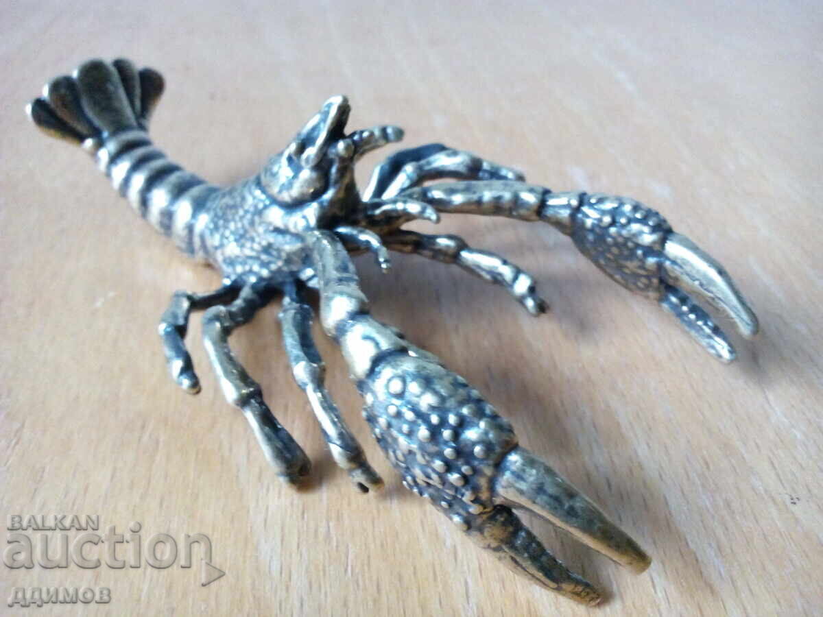 Χάλκινο αγαλματίδιο καβούρι αστακός με τιμή € 12.00 | 23.47 BGN