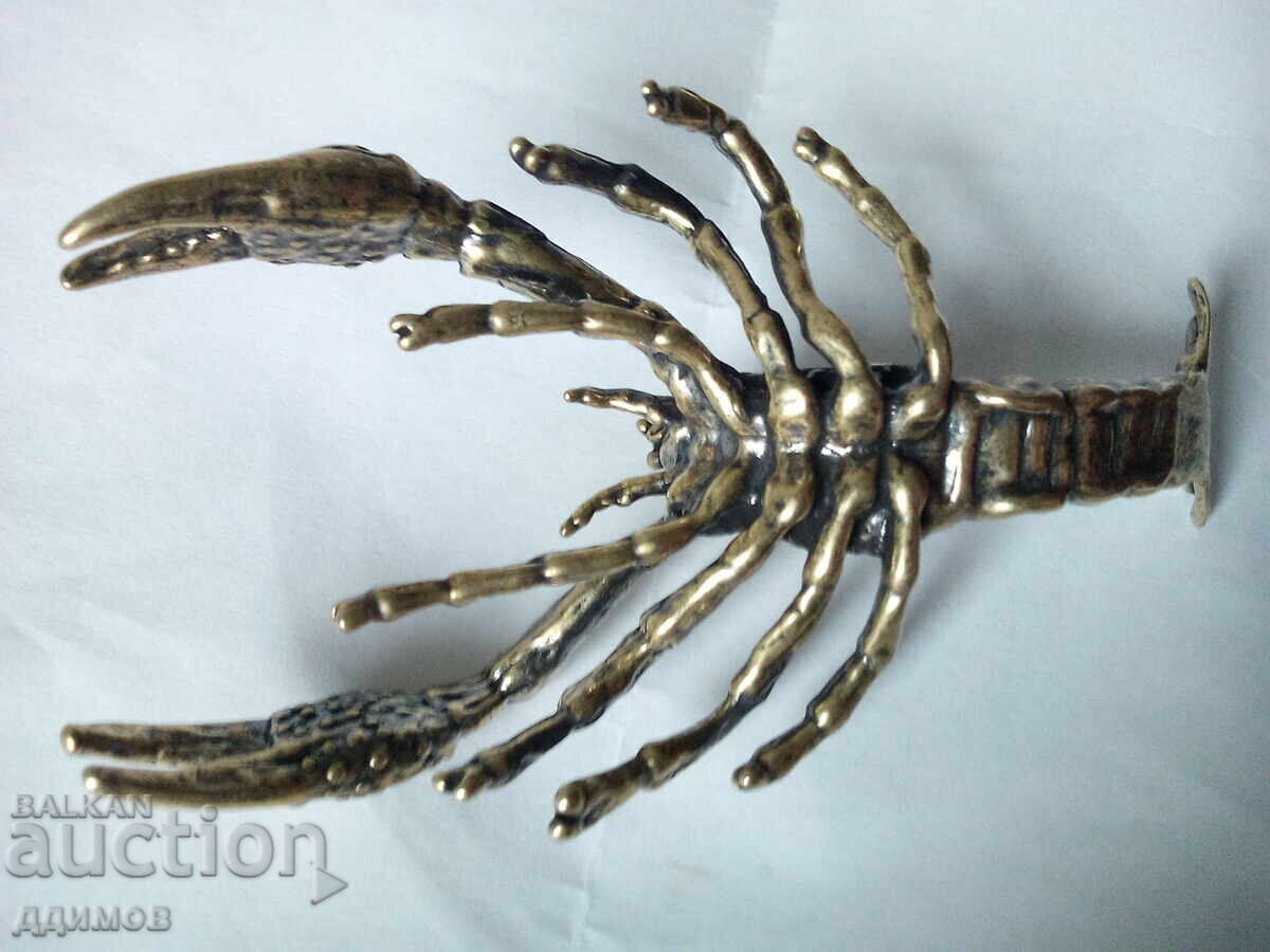 Παράδοση Χάλκινο αγαλματίδιο καβούρι αστακός