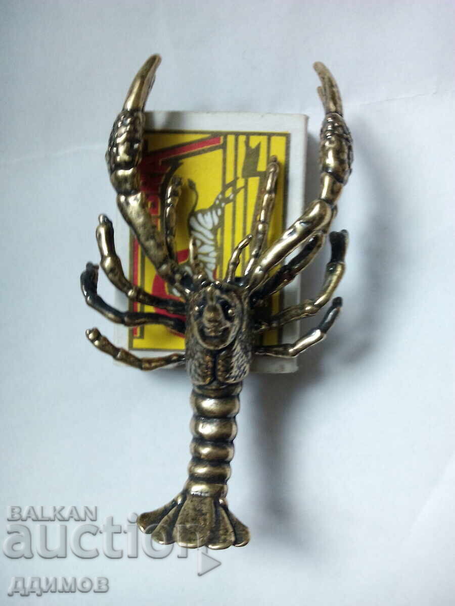 Бронзова статуетка рак омар - 6