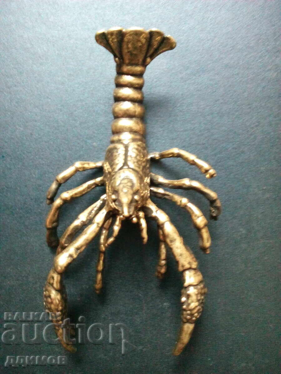 Бронзова статуетка рак омар
