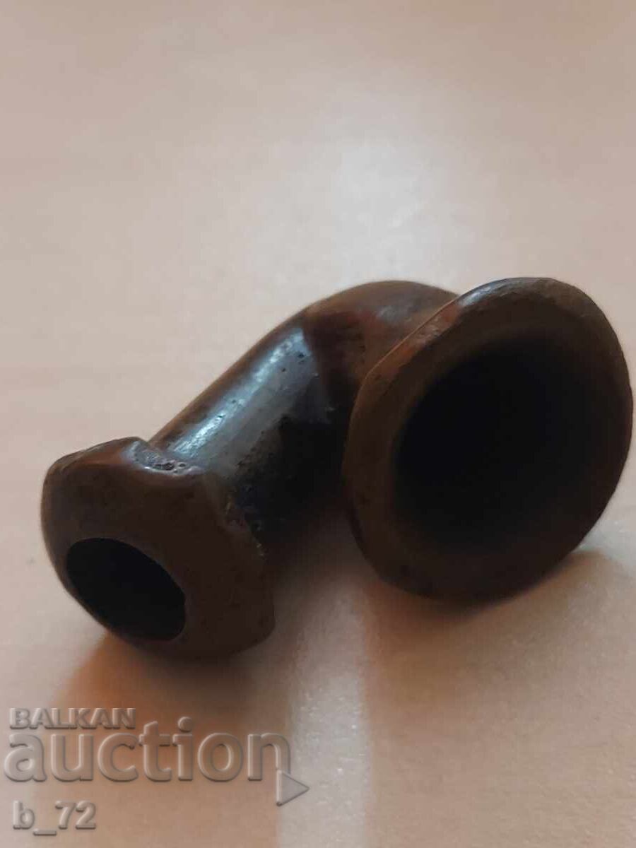 Pipă de bronz pentru opiu, de colecție - 5