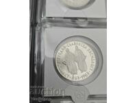 5 lei 1963 Alfabetul slavon argint