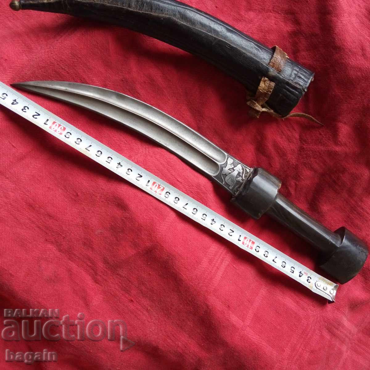 Османски ханджар, булатна стомана. - 12