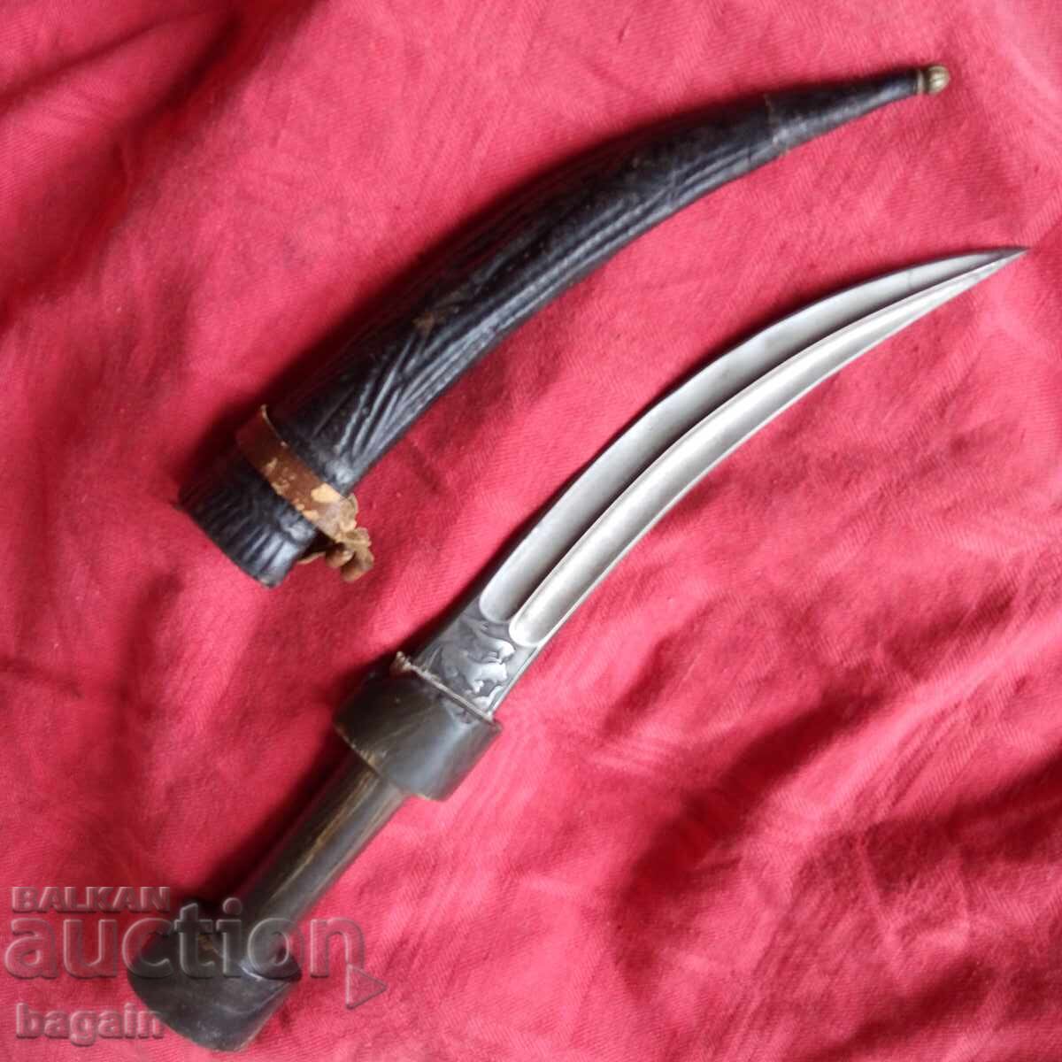 Османски ханджар, булатна стомана. - 5