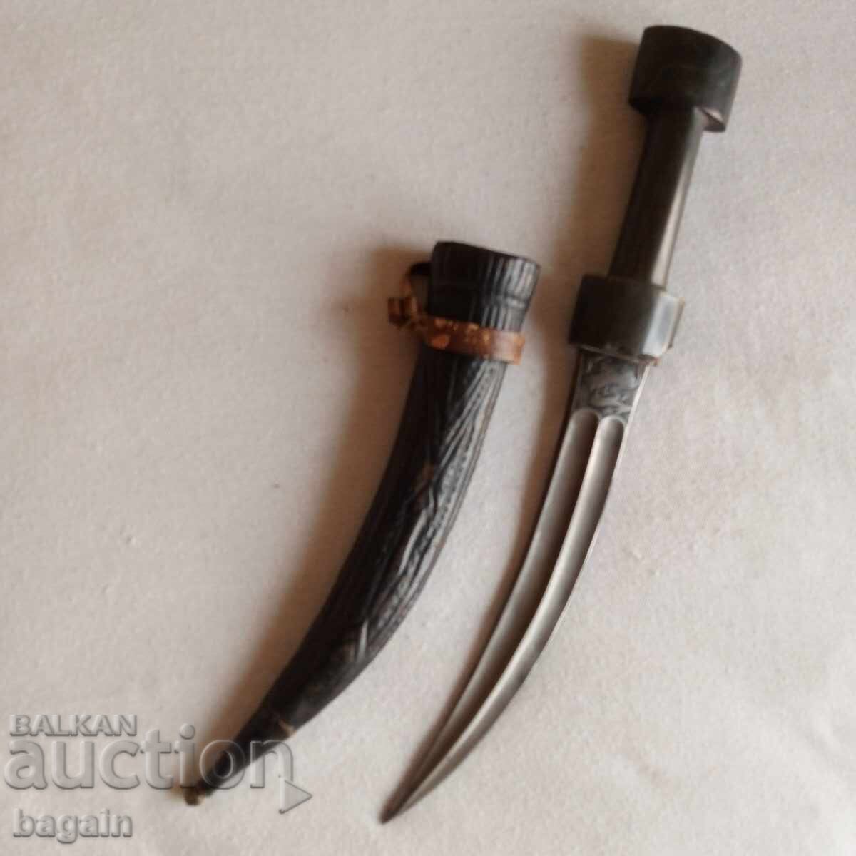 Османски ханджар, булатна стомана. - 10
