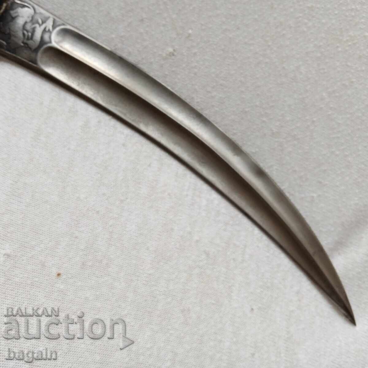 Османски ханджар, булатна стомана. - 11