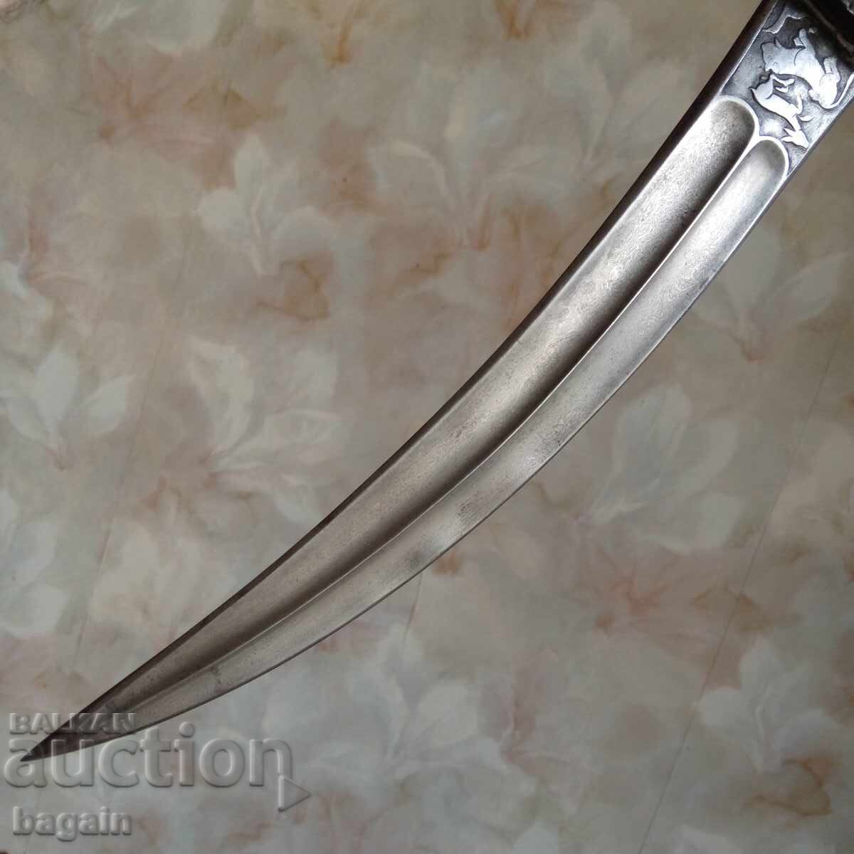 Османски ханджар, булатна стомана.