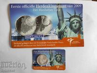 Monedă comemorativă de cinci euro, Manhattan, din Olanda