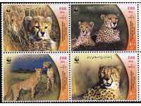 Timbre curate WWF Fauna Gepardi 2003 din Iran