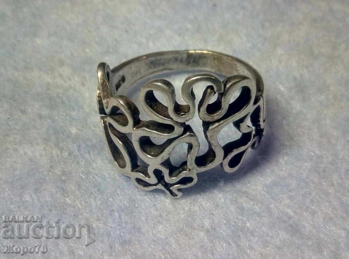 Нежен Флорален СРЕБЪРЕН ПРЪСТЕН Сребро 925 Ажурен АРТ Модел с цена 34.00 лв. | € 17.38 Нежен Флорален СРЕБЪРЕН ПРЪСТЕН Сребро 925 Ажурен АРТ Модел с цена 34.00 лв. | € 17.38