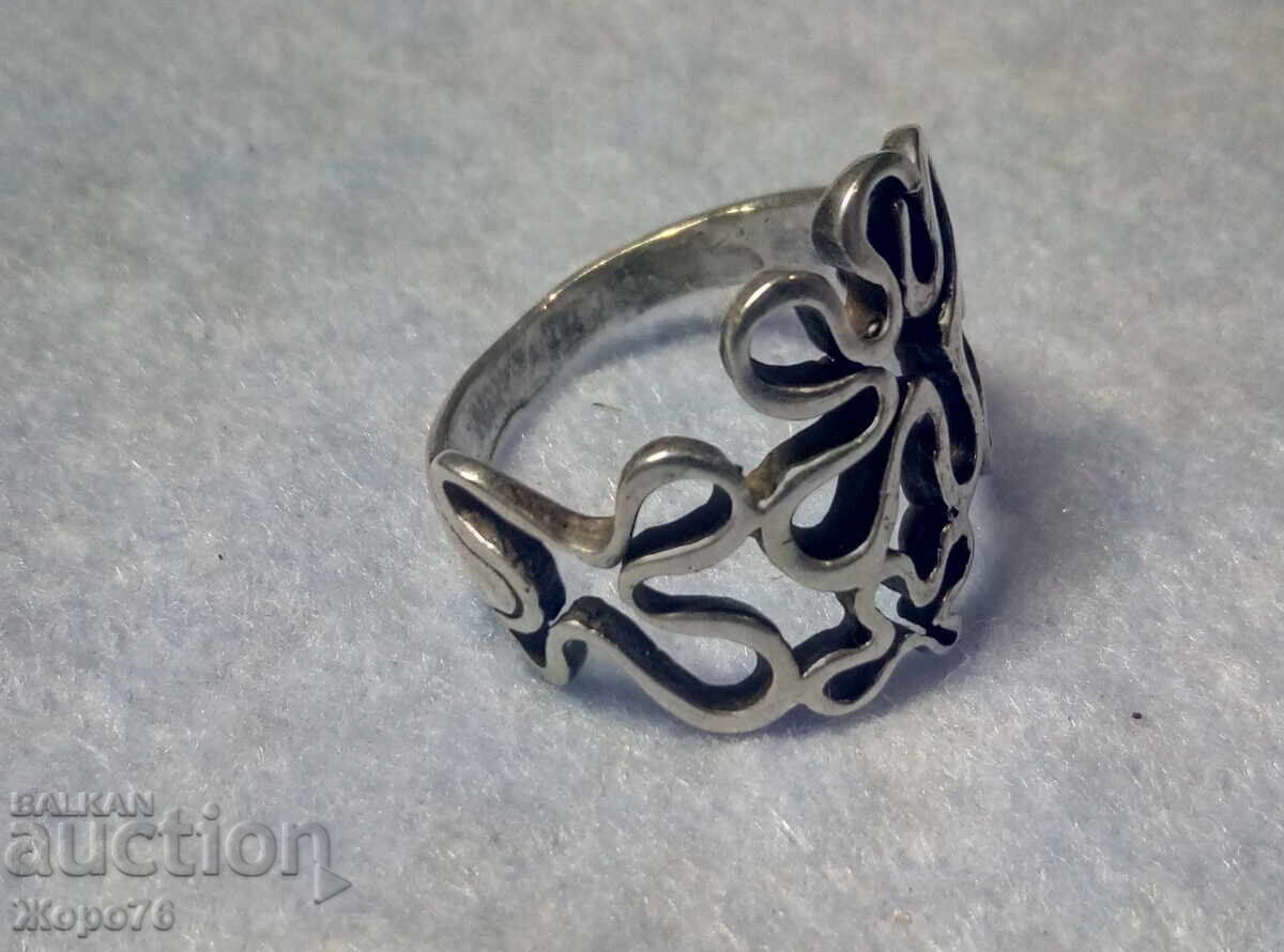 Доставка на Нежен Флорален СРЕБЪРЕН ПРЪСТЕН Сребро 925 Ажурен АРТ Модел Доставка на Нежен Флорален СРЕБЪРЕН ПРЪСТЕН Сребро 925 Ажурен АРТ Модел