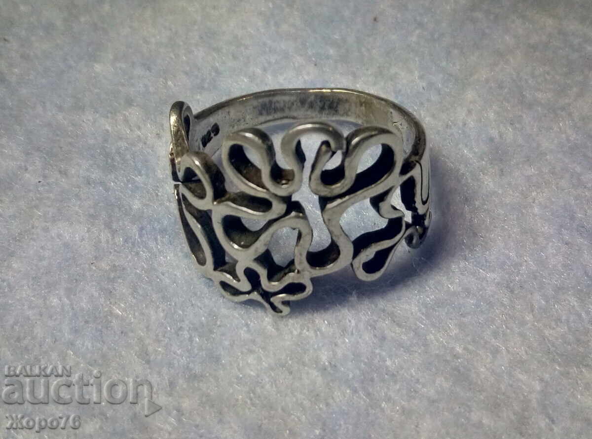 Нежен Флорален СРЕБЪРЕН ПРЪСТЕН Сребро 925 Ажурен АРТ Модел - 5 Нежен Флорален СРЕБЪРЕН ПРЪСТЕН Сребро 925 Ажурен АРТ Модел - 5