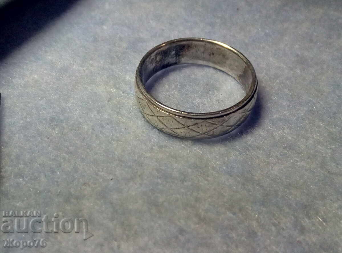 Стилно орнаментиран СРЕБЪРЕН ПРЪСТЕН Тип ХАЛКА Сребро 925 - 6 Стилно орнаментиран СРЕБЪРЕН ПРЪСТЕН Тип ХАЛКА Сребро 925 - 6