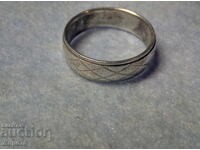 Стилно орнаментиран СРЕБЪРЕН ПРЪСТЕН Тип ХАЛКА Сребро 925