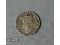 1897  Сърбия сребърна монета 1 динар