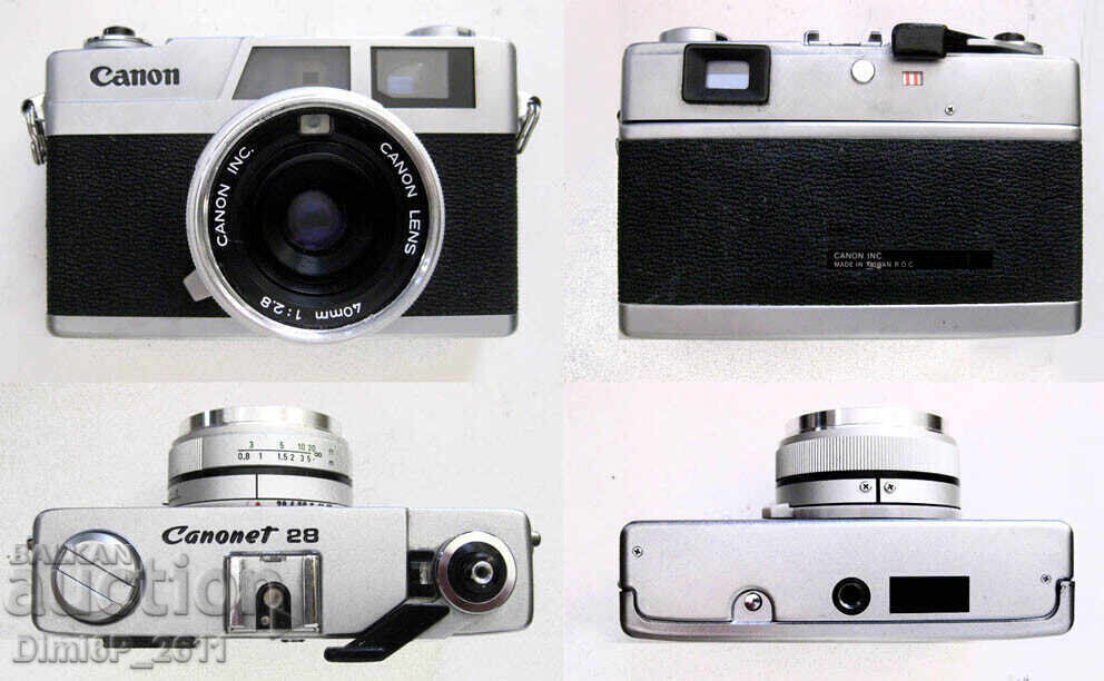 Canon Canonet 28 camera with 2.8/40 mm lens - parts/repair
