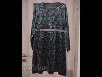 Рокля от кадифе, цветна градина, уникална, красива 8.12.25