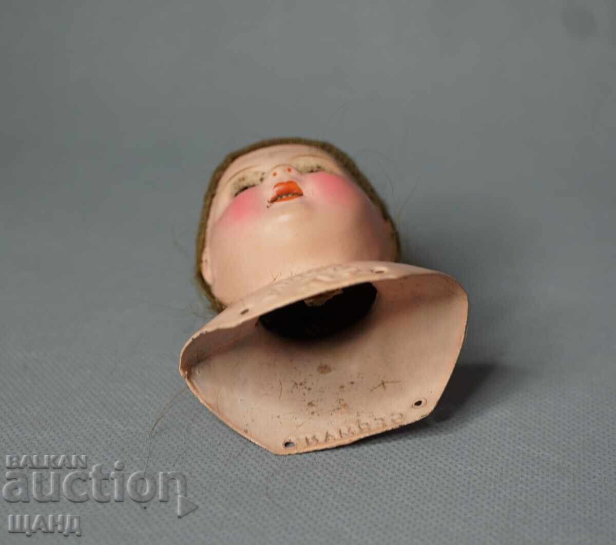 Доставка на MINERVA Стара Немска играчка кукла глава