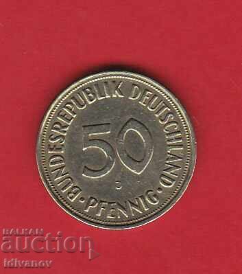 50 pfennig 1966 g. - J