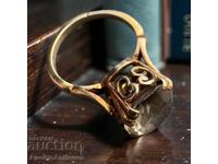 Inel Englezesc Vechi Cu Cristal