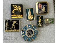 Lot of Badges Olympics Moscow 1980 USSR