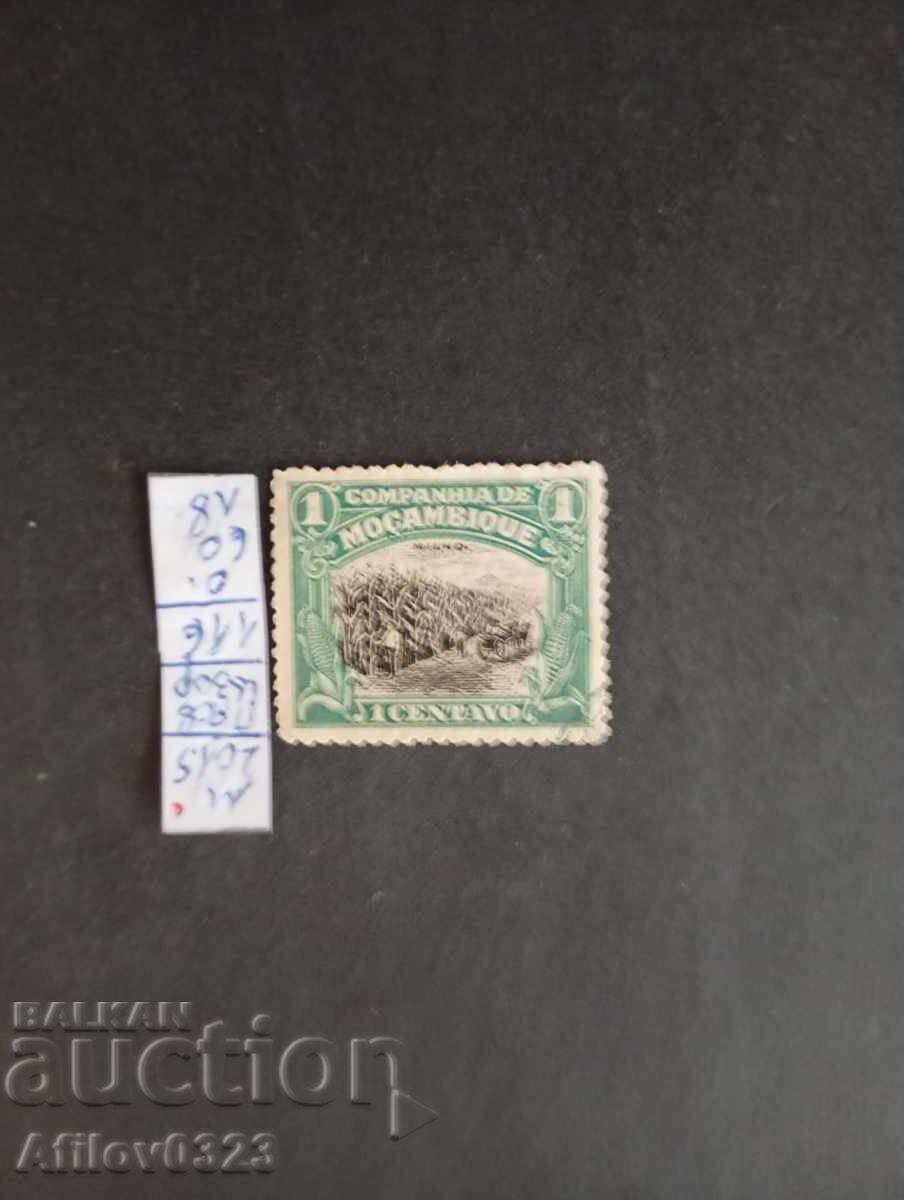 Марка употребена - Мозамбик.