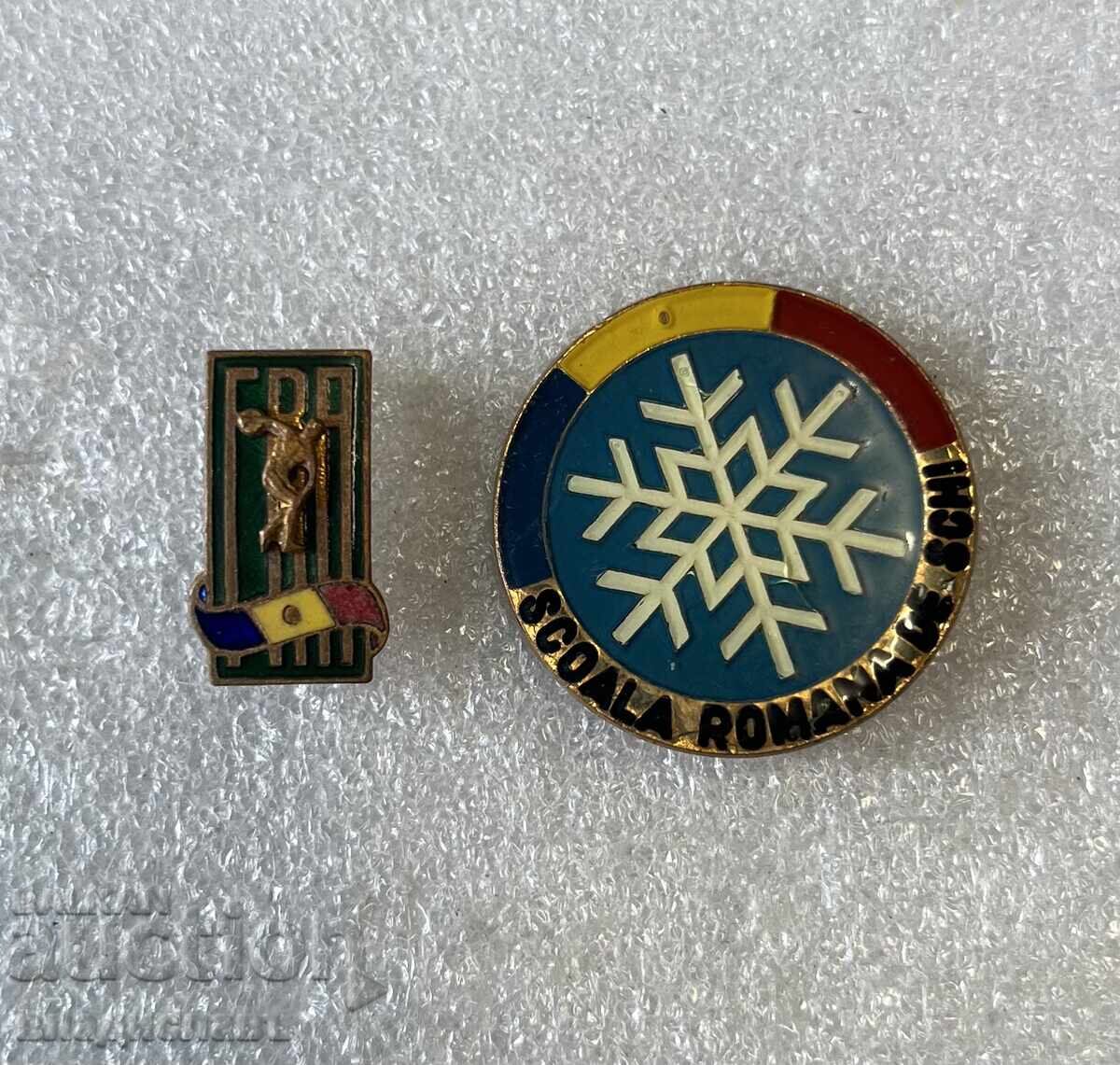 Lot of sports badges Romania