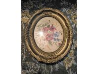 Красив ръчно бродиран цветен гоблен