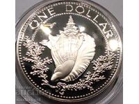 1 δολάριο 1974 Μπαχάμες ΗΠΑ UNC PROOF κάψουλα