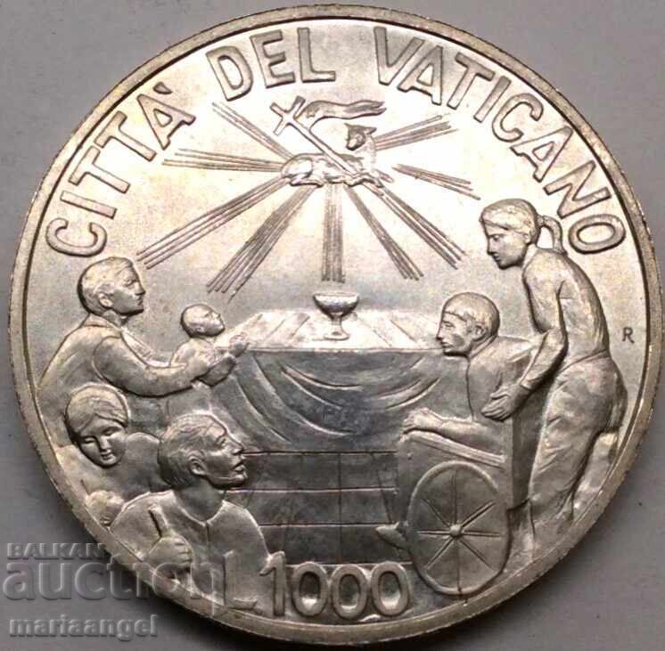 1000 Lire 1999 Vatican Paul II 26,000 pcs. 0.835 Silver - 5 1000 Lire 1999 Vatican Paul II 26,000 pcs. 0.835 Silver - 5