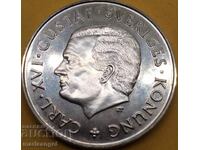 Sweden 100 Kronor 1988 Carl XVI Jubilee UNC PROOF Silver