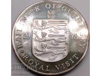 Гърнси 1978 25 Пенса Елизавета II (1952-2022) 0.925 сребро