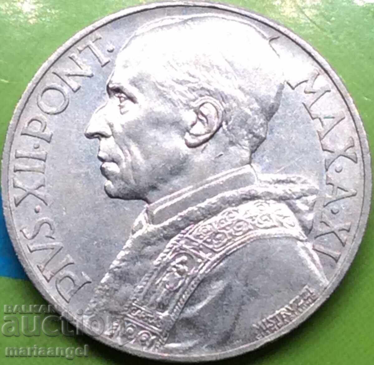 10 Lire 1949 Vatican Pius al XII-lea Aluminiu - 6 10 Lire 1949 Vatican Pius al XII-lea Aluminiu - 6