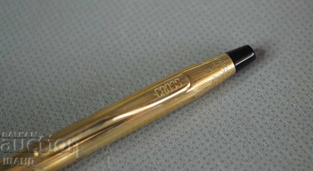 Delivery of CROSS Luxurious Gold-Plated Ballpoint Pen 10 KT ROLLED GOLD Delivery of CROSS Luxurious Gold-Plated Ballpoint Pen 10 KT ROLLED GOLD