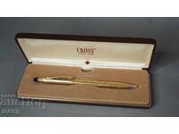 CROSS Luxurious Gold-Plated Ballpoint Pen 10 KT ROLLED GOLD