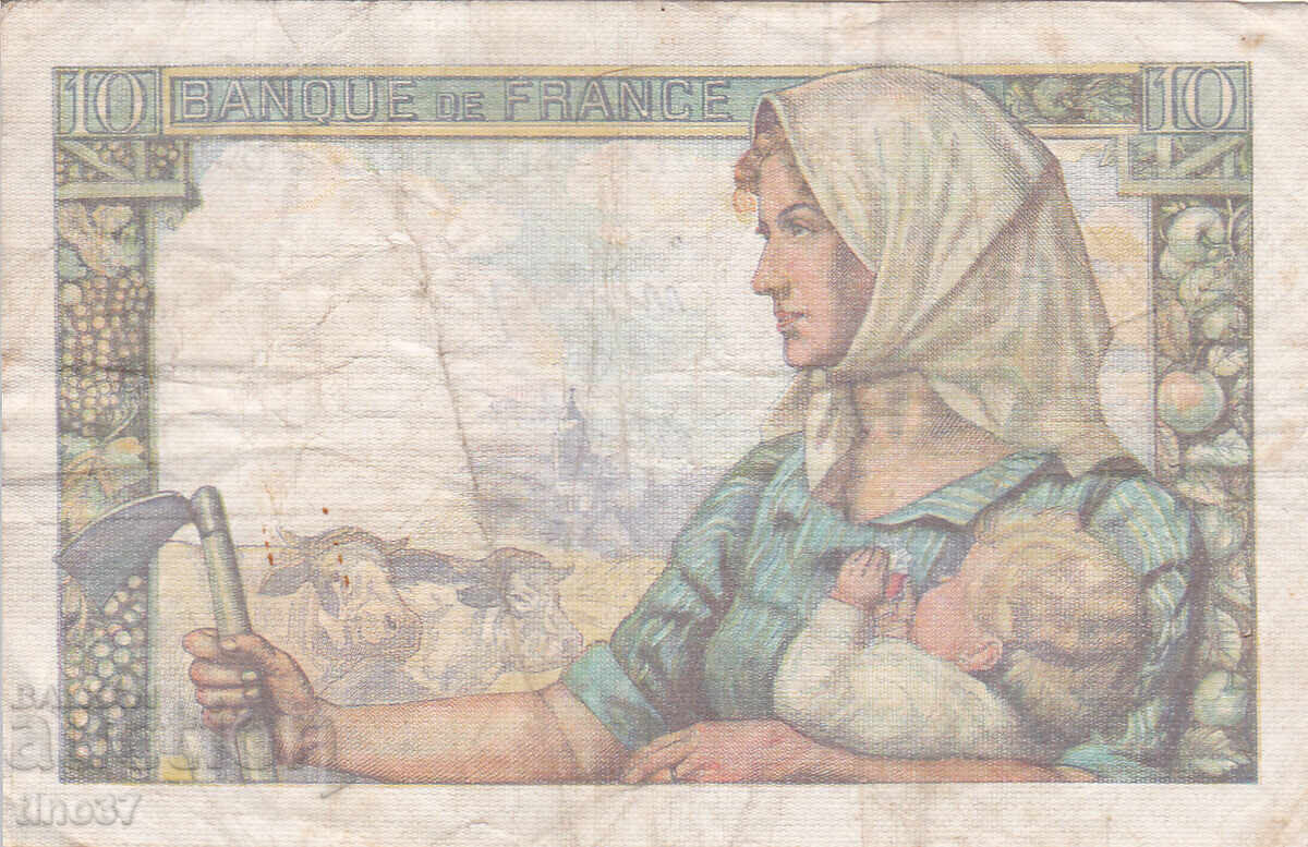 Licitație tino37- FRANTA - 10 FRANC - 1942