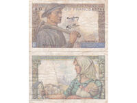 tino37- ФРАНЦИЯ - 10 ФРАНКА  - 1942г