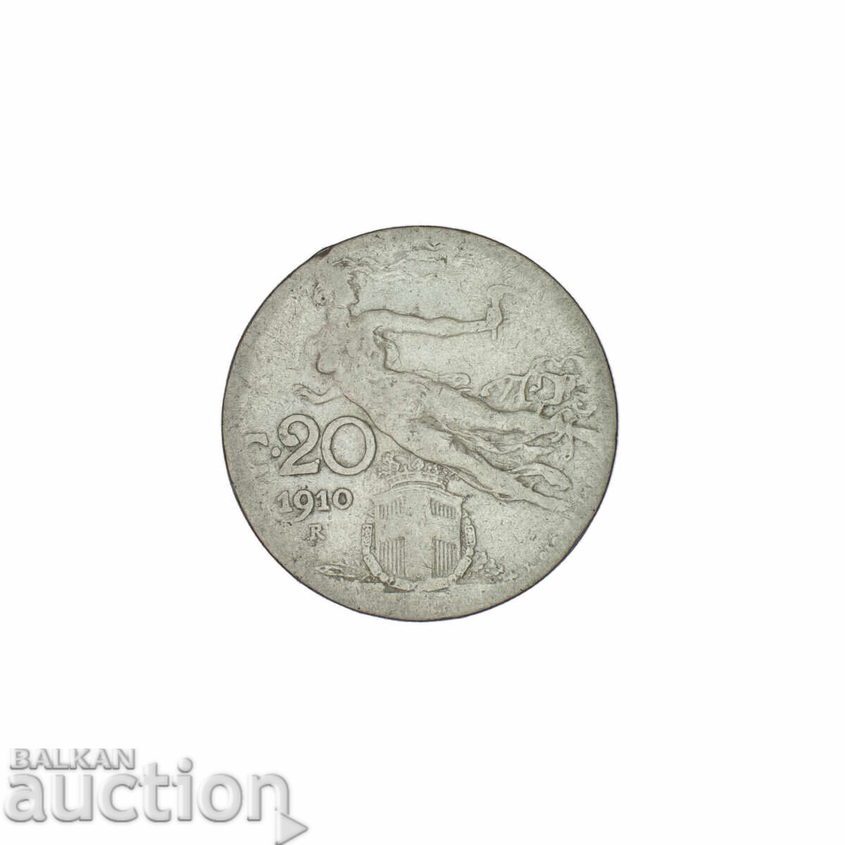20 Centesimi 1910 - Italy with price 7.00 BGN | € 3.58