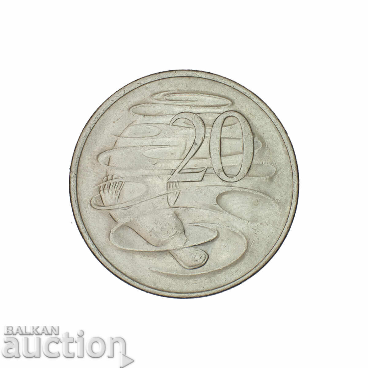 20 Cenți - Elizabeth a II-a, al doilea portret 1981 - Australia cu preț 3.00 BGN | € 1.53