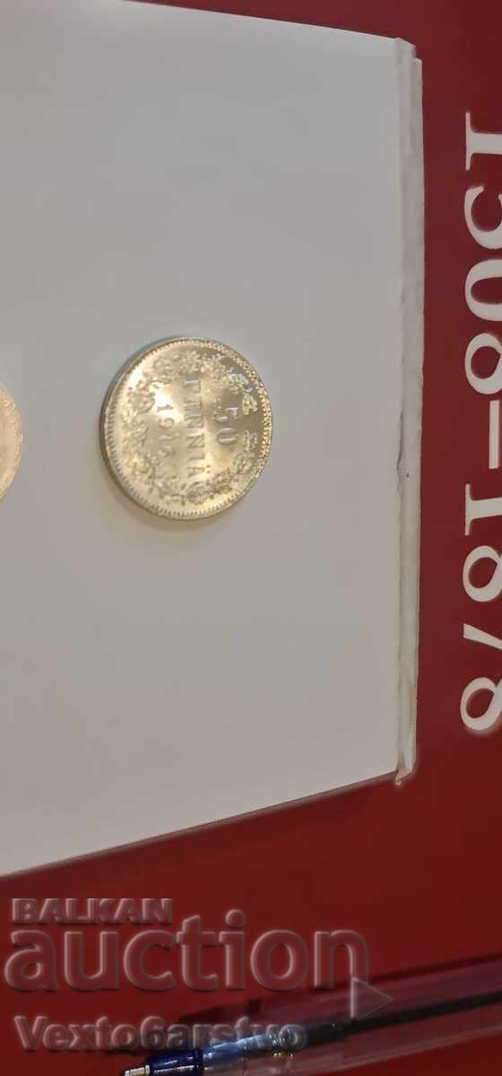 Coin - 50 and 25 Pennia - Finland. 1916-1915. - UNC with price 0.01 BGN | € 0.01 Coin - 50 and 25 Pennia - Finland. 1916-1915. - UNC with price 0.01 BGN | € 0.01