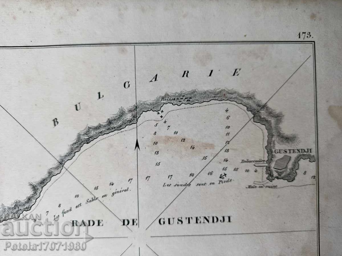 Livrarea Hartă veche, imagine cu orașul nostru maritim, 1840 Livrarea Hartă veche, imagine cu orașul nostru maritim, 1840