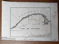 Hartă veche, imagine cu orașul nostru maritim, 1840