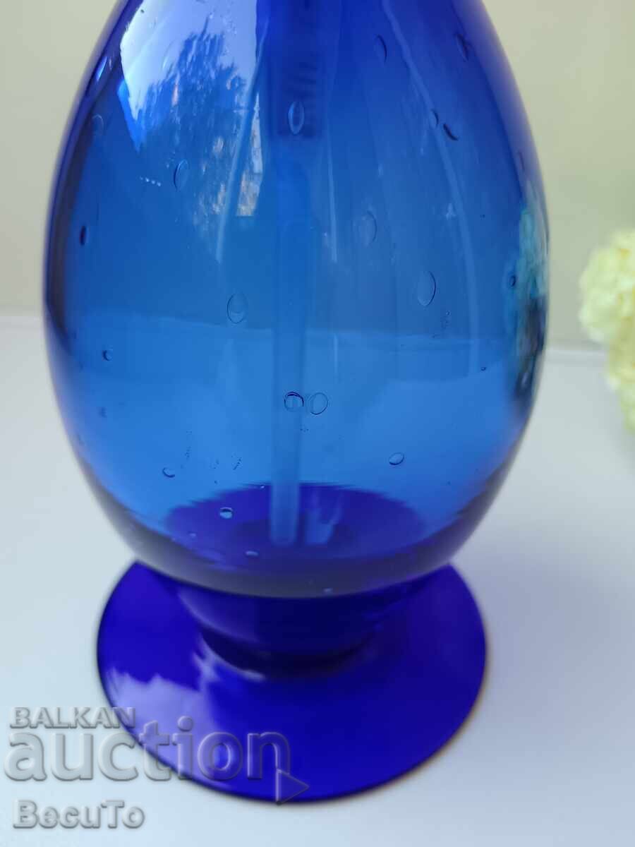 Луксозен италиански дозатор за течен сапун/веро, синьо стъкл с цена 25.00 лв. | € 12.78 Луксозен италиански дозатор за течен сапун/веро, синьо стъкл с цена 25.00 лв. | € 12.78