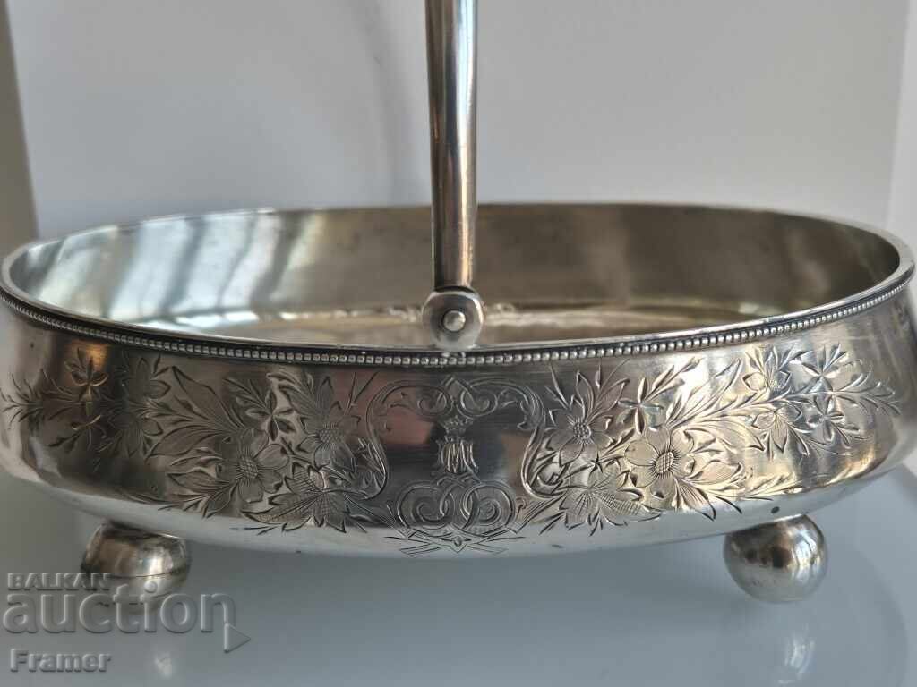 Ρωσική 1889 τσαρική ασημένια 84 φρουτιέρα Αγία Πετρούπολη - 5 Ρωσική 1889 τσαρική ασημένια 84 φρουτιέρα Αγία Πετρούπολη - 5