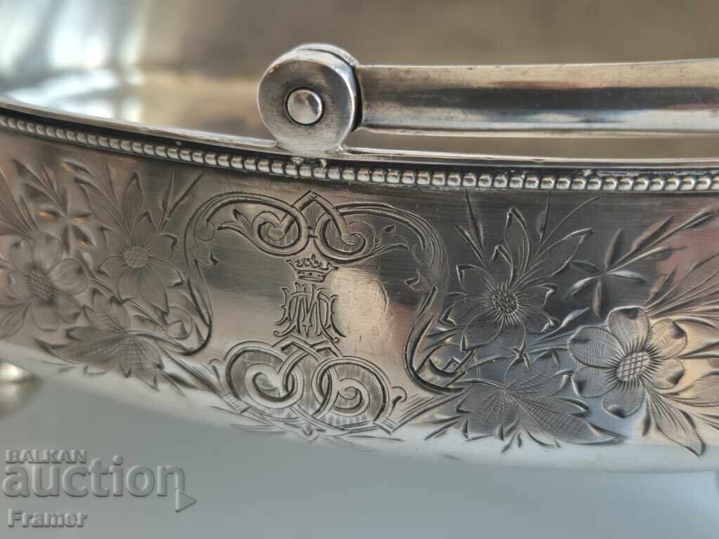 Ρωσική 1889 τσαρική ασημένια 84 φρουτιέρα Αγία Πετρούπολη - 7 Ρωσική 1889 τσαρική ασημένια 84 φρουτιέρα Αγία Πετρούπολη - 7