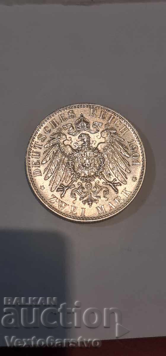Delivery of Coin - 2 Mark 1901 - Germany - BZTs.---1 Delivery of Coin - 2 Mark 1901 - Germany - BZTs.---1