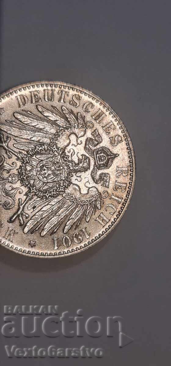 Coin - 2 Mark 1901 - Germany - BZTs.---1 - 6 Coin - 2 Mark 1901 - Germany - BZTs.---1 - 6
