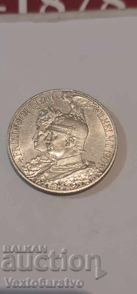 Coin - 2 Mark 1901 - Germany - BZTs.---1 Coin - 2 Mark 1901 - Germany - BZTs.---1