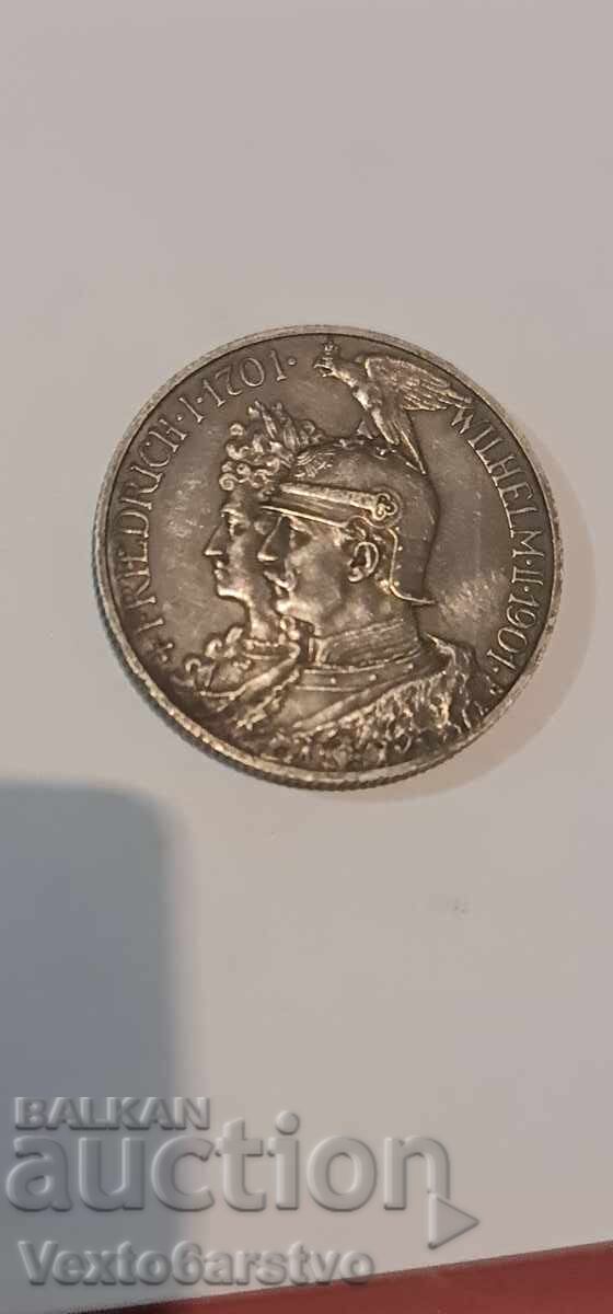 Licitație Monedă de 2 mărci 1901 - Germania - BZC.---2 Licitație Monedă de 2 mărci 1901 - Germania - BZC.---2